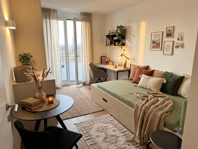 Design-Apartment in Friedrichshain: Voll möbliert mit Dachterrasse, Haus-Café & Panorama! — photo 1
